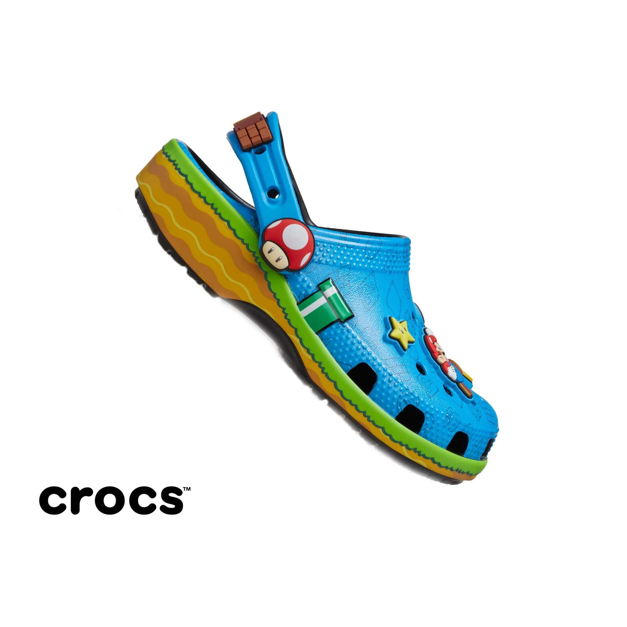Crocs x Super Mario Classic Grade School Kids' Clog - BLUE